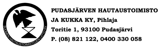 Pudasjärven Hautaustoimisto ja Kukka Ky